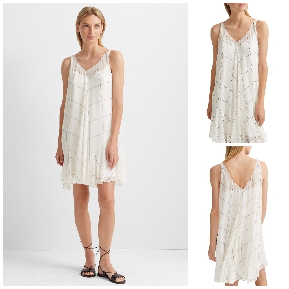 CLUB Monaco Window Pane mini dress size 6
